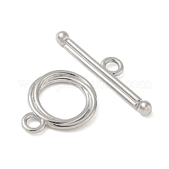Brass Toggle Clasps&nbsp;KK-CBAFC6C-07G-P