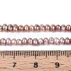 Natural Cultured Freshwater Pearl Beads Strands&nbsp;PEAR-N025-01A