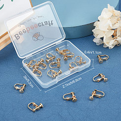20Pcs Brass Clip-on Earring Findings&nbsp;KK-BBC0003-38