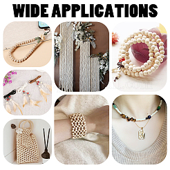 3000Pcs 3 Styles Unfinished Wood Beads&nbsp;WOOD-GA0001-56