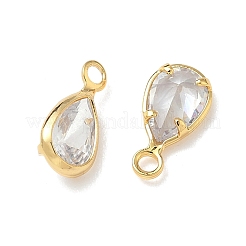Brass with Cubic Zirconia Pendants&nbsp;KK-Z136-16G-01