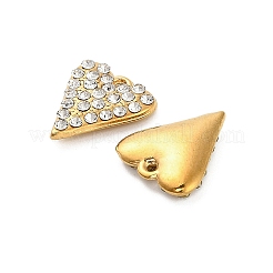 304 Stainless Steel Crystal Rhinestone Pendant&nbsp;STAS-U047-21G