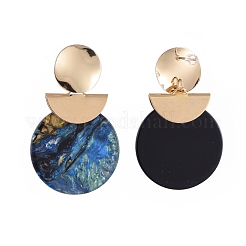 Cellulose Acetate(Resin) Dangle Stud Earrings&nbsp;EJEW-JE04075-01