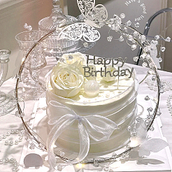 Transparent Plastic Bicone Pendant Cake Pull&nbsp;FIND-WH0126-341
