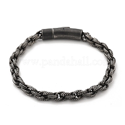 304 Stainless Steel Rope Chains Bracelets for Women Men&nbsp;BJEW-A031-04F-AS