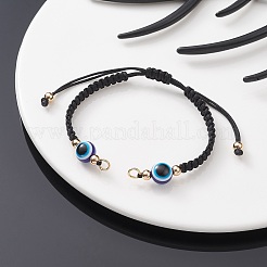 Adjustable Braided Nylon Thread Link Bracelet Making&nbsp;AJEW-JB01157-01