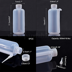 Graduated Plastic Wide Mouth Unitary Wash Bottles&nbsp;LS-AJEW-WH0104-33