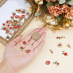 40Pcs 10 Styles Alloy Enamel Pendants&nbsp;ENAM-ME0001-59