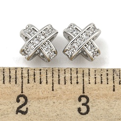 Brass with Clear Cubic Zirconia Charms&nbsp;KK-Q820-21P
