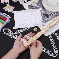 20 Yards Polyester Musical Note Lace Trim&nbsp;OCOR-FG0002-83C