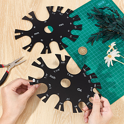 2Pcs Acrylic Perforated Measuring Wheel&nbsp;DIY-WH0750-094