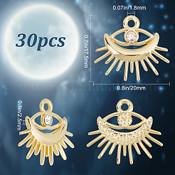 30Pcs Rack Plating Alloy Pendants&nbsp;FIND-SC0003-86