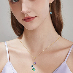 48Pcs Electroplated Glass Pendants&nbsp;EGLA-HS0001-13