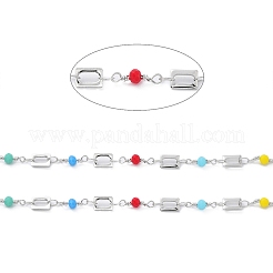 Handmade Brass Rectangle Link Chains&nbsp;CHC-R135-01P