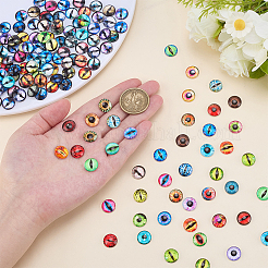 200pcs 2 Styles Craft Glass Doll Eyes&nbsp;GLAA-ME0001-17