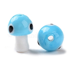Handmade Evil Eye Lampwork Beads&nbsp;LAMP-D018-01G