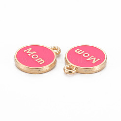 Mother's Day Alloy Enamel Charms&nbsp;ENAM-T016-11-RS