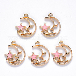 Alloy Enamel Pendants&nbsp;X-ENAM-S121-062B