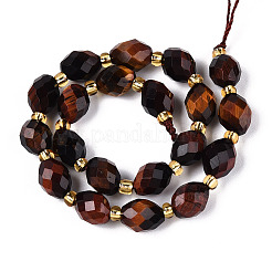 Natural Red Tiger Eye Beads Strands&nbsp;G-N342-53-8x6-04