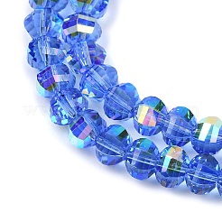 Electroplate Transparent Glass Beads Strands&nbsp;EGLA-B011-08A-AB08