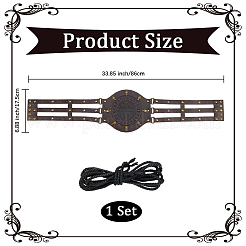 PU Leather Waist Chains for Women&nbsp;AJEW-WH20067-001AG-01