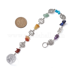 Teardrop Glass with Alloy Pendant Decoraton&nbsp;HJEW-JM02156