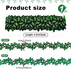 5Yards Polyester Leaf Ribbon&nbsp;OCOR-NB0002-63