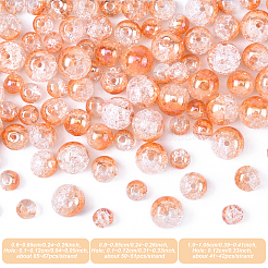 3 Strands 3 Styles Electroplated Crackle Glass Beads Strands&nbsp;EGLA-YW0005-12A