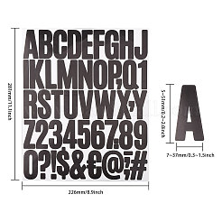 14 Sheets 14 Colors Vinyl Waterproof Cute Letter Decorative Sticker Labels&nbsp;DIY-GL0004-61