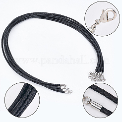 10Pcs 3mm Round Braided Leather Cords&nbsp;NCOR-CL0001-01B
