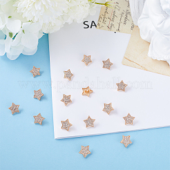 16Pcs 1-Hole Alloy Rhinestone Shank Buttons&nbsp;BUTT-GF0001-26KCG