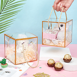 Transparent PET Plastic Gift Tote Boxes&nbsp;CON-WH0085-61A-01