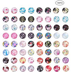 Flatback Glass Cabochons for DIY Projects&nbsp;GGLA-PH0004-27B