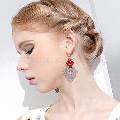 Tibetan Style Alloy Filigree Joiners Links&nbsp;TIBEP-PH0004-74