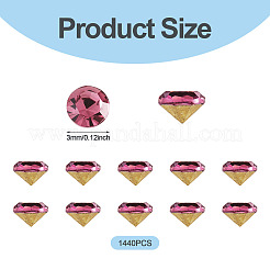 1 Bag Pointed Back Glass Rhinestone Cabochons&nbsp;RGLA-TADJ0001-01B-02