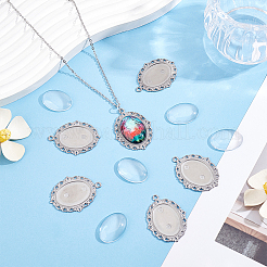 DIY Oval Pendant Making Kit&nbsp;DIY-BBC0003-10