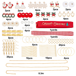 141Pieces DIY Christmas Themed Earring Making Kits&nbsp;DIY-SC0015-12
