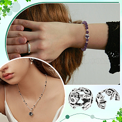 2Pcs 925 Sterling Silver Bead Caps&nbsp;STER-BC0004-09
