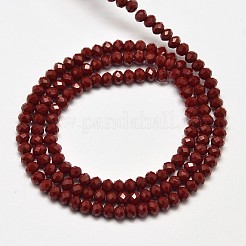 Faceted Rondelle Glass Beads Strands&nbsp;X-EGLA-J134-4x3mm-A02