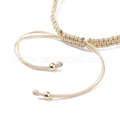 Half Finished Polyester Braided Pearl Bracelet&nbsp;AJEW-JB01128