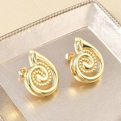 Brass Stud Earrings for Women&nbsp;KK-CBAD851-39G