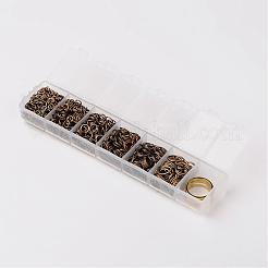Iron Open Jump Rings and Assistant Tool Brass Rings&nbsp;IFIN-X0033-AB-B
