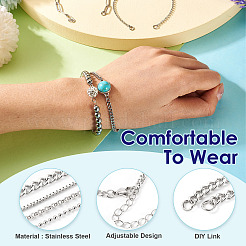 7Pcs 7 Styles Stainless Steel for DIY Bracelet Making&nbsp;AJEW-TA00031