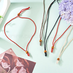 20Pcs 4 Colors Adjustable Waxed Polyester Cord Necklace Making&nbsp;NJEW-TA00203