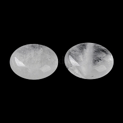 Natural Quartz Crystal Flat Round Palm Stones&nbsp;G-M416-10F