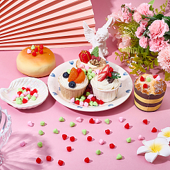 150Pcs 3 Styles PVC Strawberry Display Decorations&nbsp;DJEW-SC0001-31B