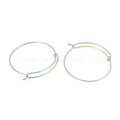 Adjustable Ion Plating(IP) 304 Stainless Steel Expandable Bangle Making&nbsp;LS-BJEW-L604-09M