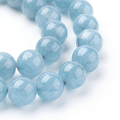Natural Blue Quartz Beads Strands&nbsp;G-O047-07-6mm