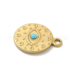 304 Stainless Steel Resin Rhinestone Pendants&nbsp;STAS-I322-44G
