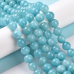 Natural Mashan Jade Round Beads Strands&nbsp;G-D263-6mm-XS28